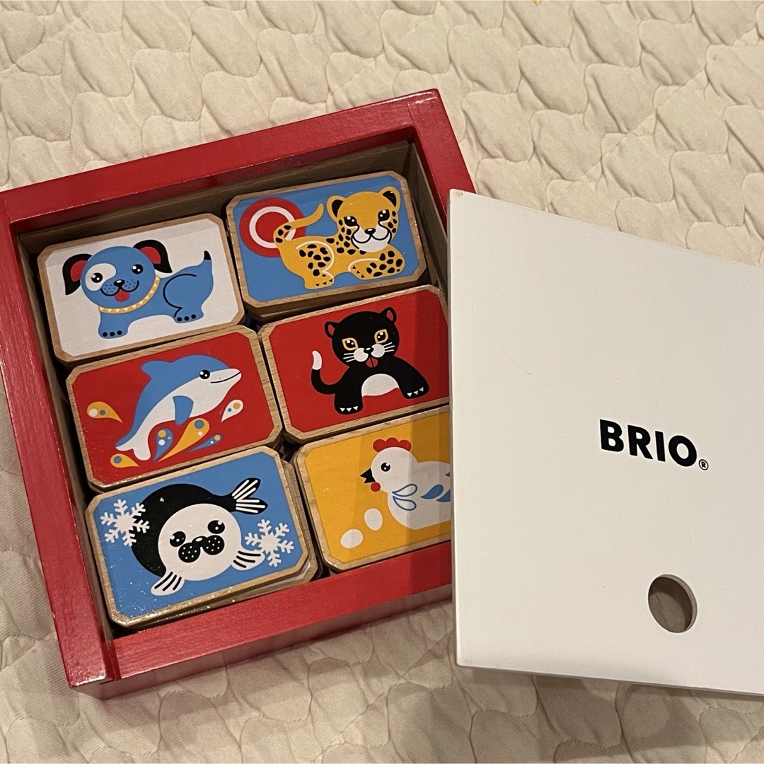 BRIO(ブリオ)のブリオ BRIO 木のおもちゃ ドミノ 絵合わせ キッズ/ベビー/マタニティのおもちゃ(知育玩具)の商品写真