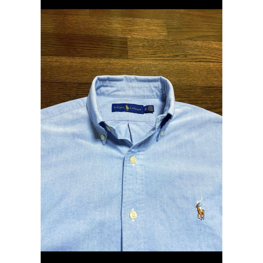 POLO RALPH LAUREN(ポロラルフローレン)の【定番人気カラー サックスブルー】 ラルフローレン ボタンダウン シャツ1738 メンズのトップス(シャツ)の商品写真