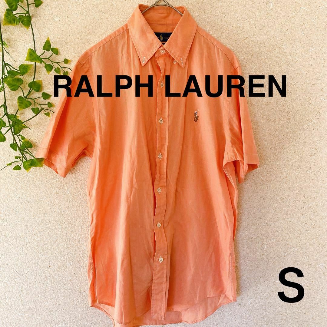 Ralph Lauren(ラルフローレン)のラルフローレン　半袖シャツ　S オレンジ　ポニー刺繍 メンズのトップス(Tシャツ/カットソー(半袖/袖なし))の商品写真