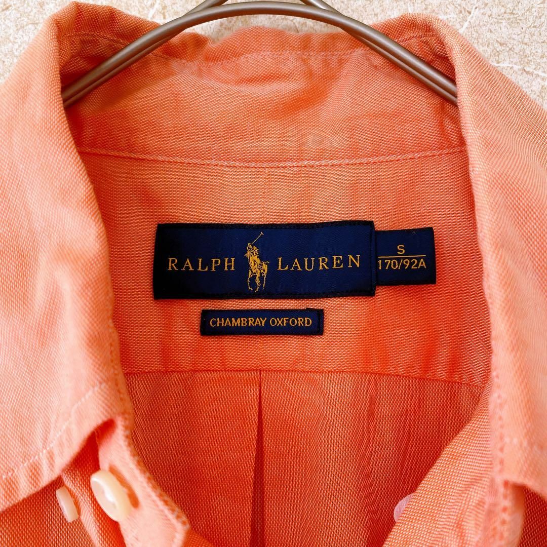 Ralph Lauren(ラルフローレン)のラルフローレン　半袖シャツ　S オレンジ　ポニー刺繍 メンズのトップス(Tシャツ/カットソー(半袖/袖なし))の商品写真