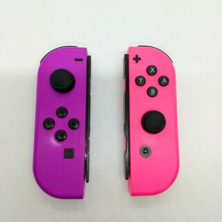 ニンテンドースイッチ(Nintendo Switch)のジョイコン　ネオンピンク⑨右のみ(R)＆ネオンパープル左のみ(L)①(家庭用ゲーム機本体)