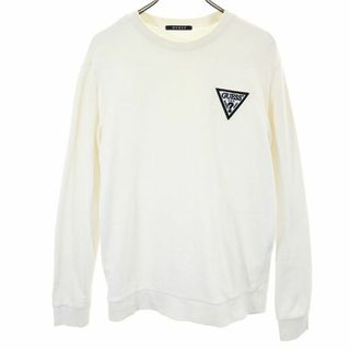 ゲス(GUESS)のゲス 長袖 トレーナー M ホワイト系 Guess スウェット メンズ 古着 【240120】(スウェット)