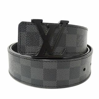 ルイヴィトン(LOUIS VUITTON)のルイ・ヴィトン LOUIS VUITTON ベルト メンズ ブランド
   レザー グラフィット サンチュール LVイニシャル M9808T 【中古】(ベルト)