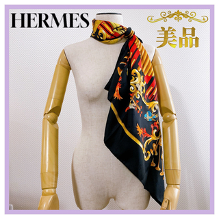 エルメス(Hermes)のエルメス　HERMES カレ90 パイプオルガンと機械仕掛けの楽器　スカーフ(バンダナ/スカーフ)