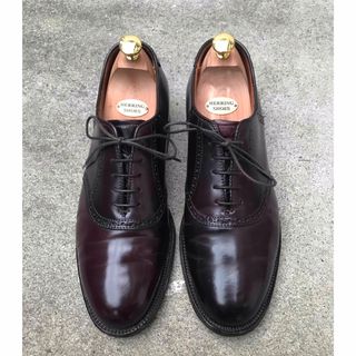 ALDEN オールデン アメリカ製 Cordovan U-Tip Blucher コードバンUチップブルーチャー 5939 US9D(27cm) Dark Burgundy(#8) 革靴 モックトゥ モディファイドラスト シューズ【ALDEN】