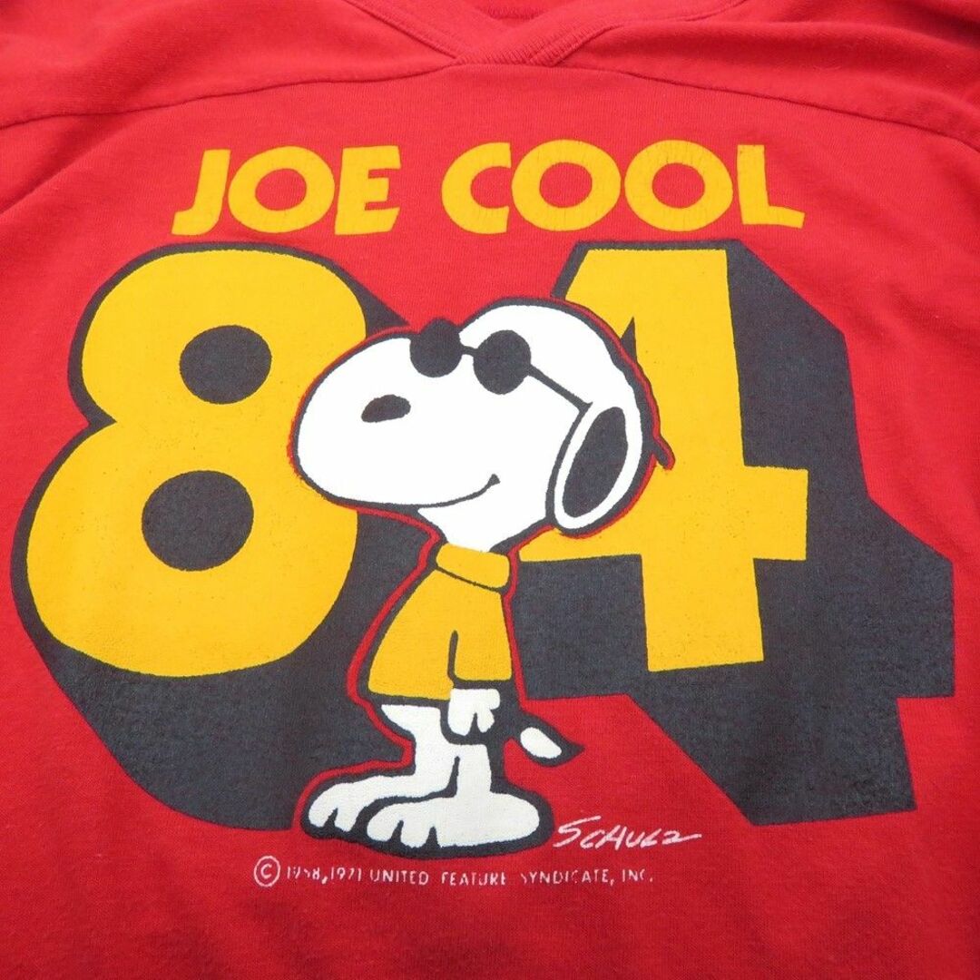 Champion(チャンピオン)のVINTAGE 70～80s SNOOPY JOE COOL FOOT BALL TEE  メンズのトップス(Tシャツ/カットソー(七分/長袖))の商品写真