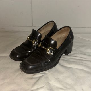 Gucci - GUCCI グッチ エナメル パテントレザー パンプス ブラック 37 