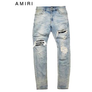 アミリ(AMIRI)のAMIRI ダメージ スリムデニム ジーンズ テーバード 34(デニム/ジーンズ)