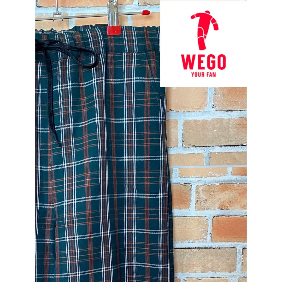 WEGO(ウィゴー)の【お洒落】WEGO ウィゴー☆グリーンのチェック柄シェフパンツ！ レディースのパンツ(カジュアルパンツ)の商品写真