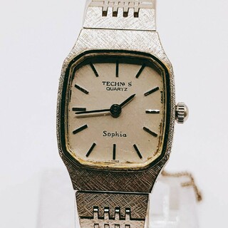 テクノス(TECHNOS)の#21 TECHNOS Sophia テクノス  ソフィア 銀色文字盤 腕時計(腕時計)