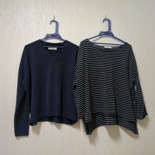 ザラ(ZARA)のZARA Shel`tterトップス２点セット(カットソー(長袖/七分))