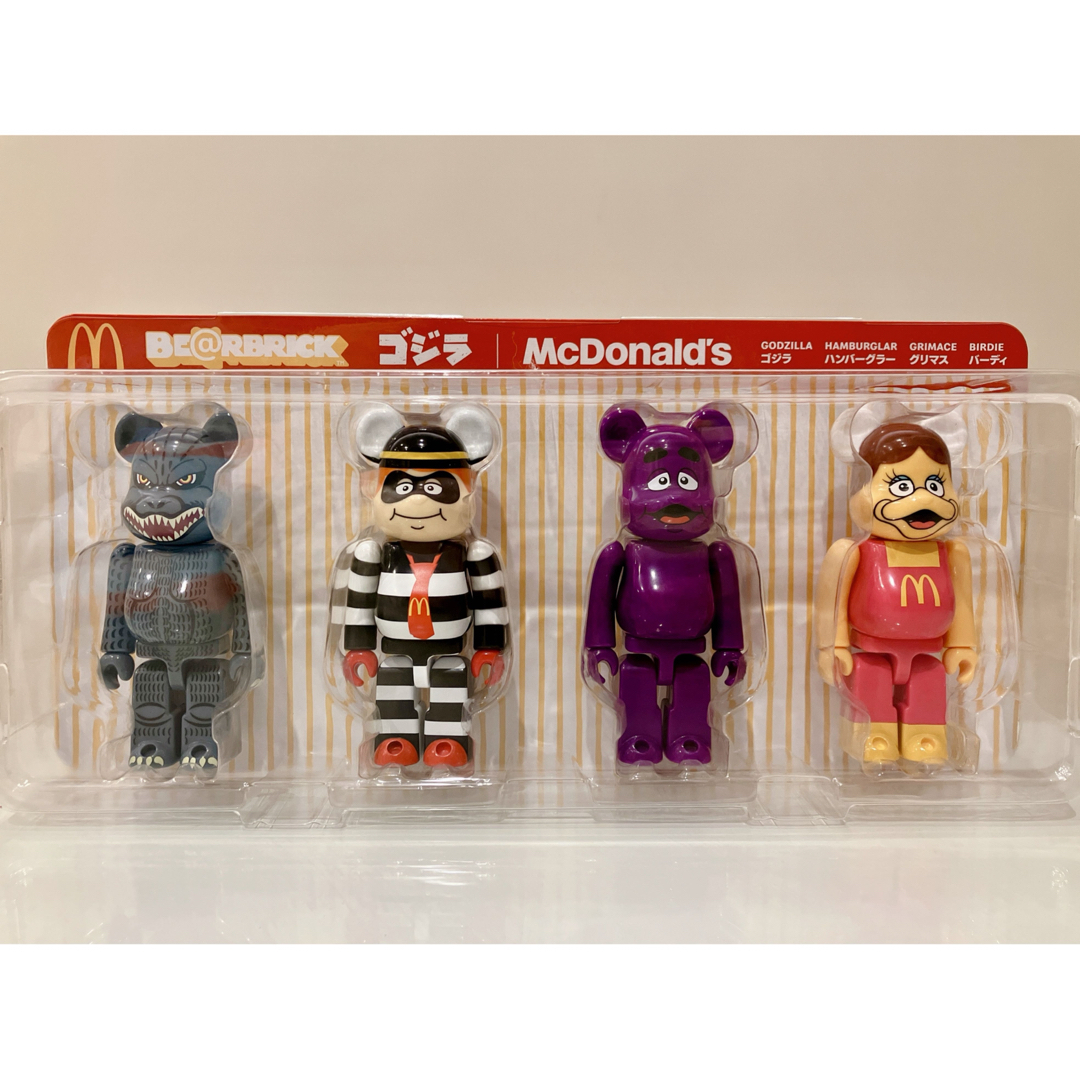 BE@RBRICK(ベアブリック)のマクドナルドBE@RBRICKゴジラ　150%4PCS SET エンタメ/ホビーのフィギュア(その他)の商品写真