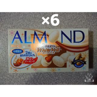 メイジ(明治)の明治 アーモンド チョコレート ホワイトベール 6箱(菓子/デザート)