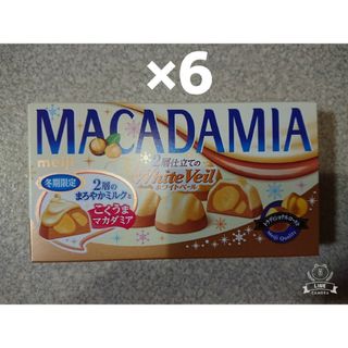 メイジ(明治)の明治 マカダミア チョコレート ホワイトベール 6箱(菓子/デザート)