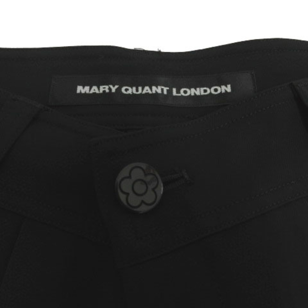 MARY QUANT(マリークワント)のマリークワント MARY QUANT パンツ テーパード ロゴボタン 黒 M レディースのパンツ(その他)の商品写真