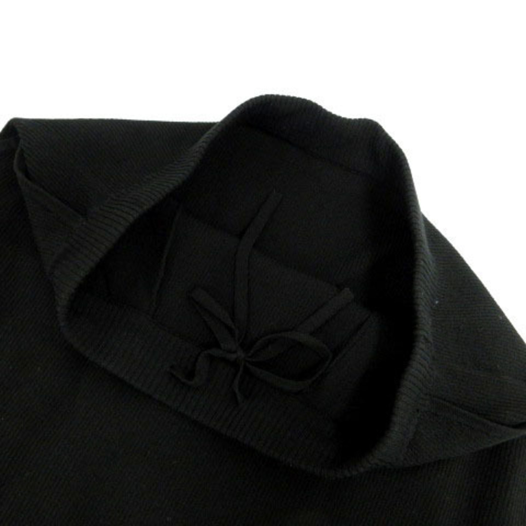 PLST(プラステ)のプラステ ハイゲージリネンブレンドニットスカート 12-1207015 黒 M レディースのスカート(ひざ丈スカート)の商品写真