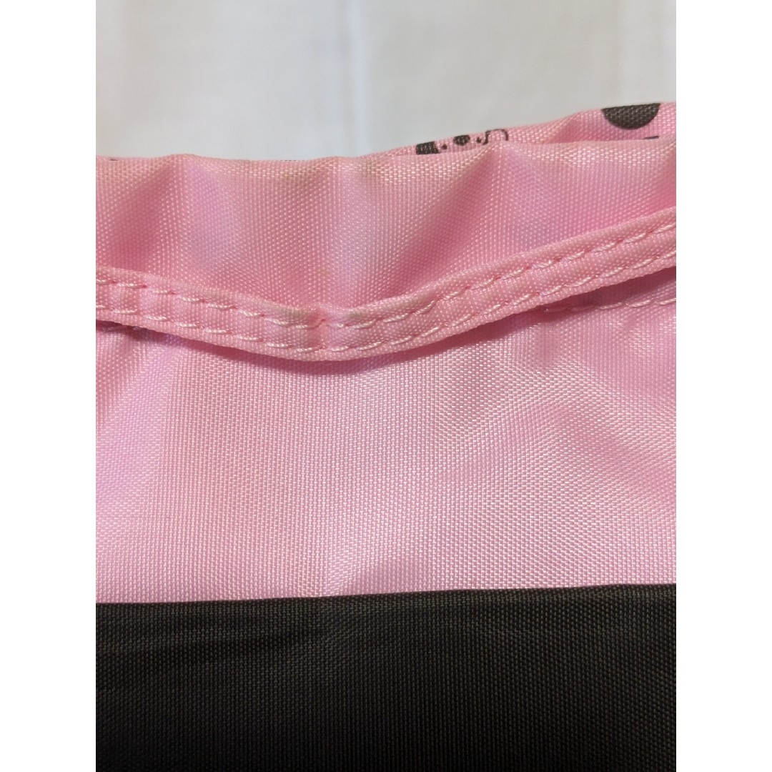 リトルチャロバックインバックポーチピンク×ブラウン レディースのファッション小物(ポーチ)の商品写真