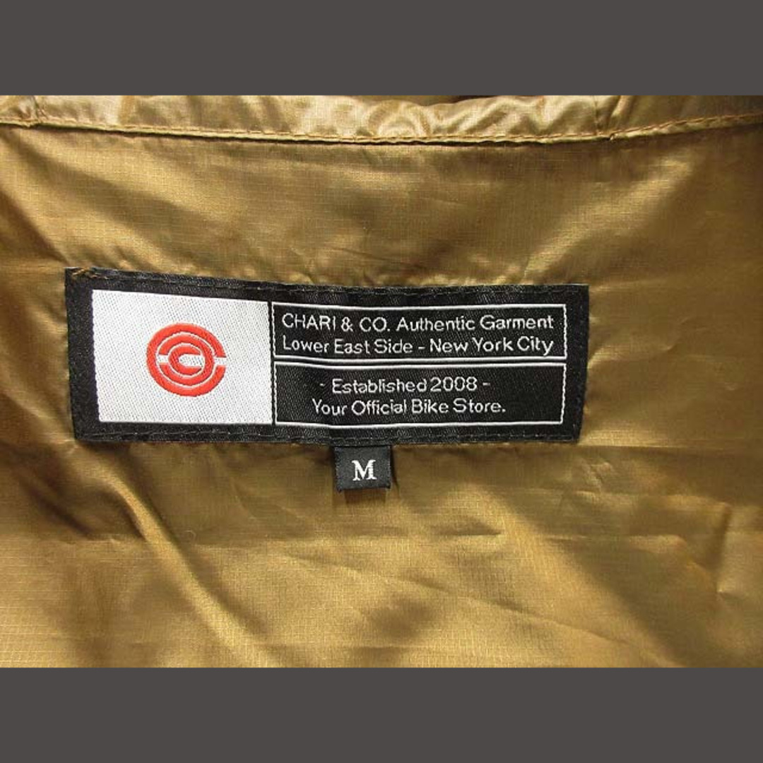 チャリアンドコー ナイロンパーカー ナイロンジャケット ゴールド M メンズのジャケット/アウター(ブルゾン)の商品写真