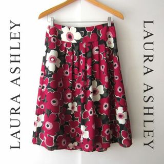 ローラアシュレイ(LAURA ASHLEY)の美品　LAURA ASHLEY／ローラアシュレイ★　花柄　膝丈スカート(ひざ丈スカート)