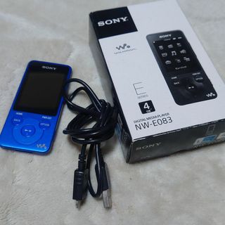 ソニー(SONY)のsony WALKWAN NW-E083 4GB ブルー(ポータブルプレーヤー)