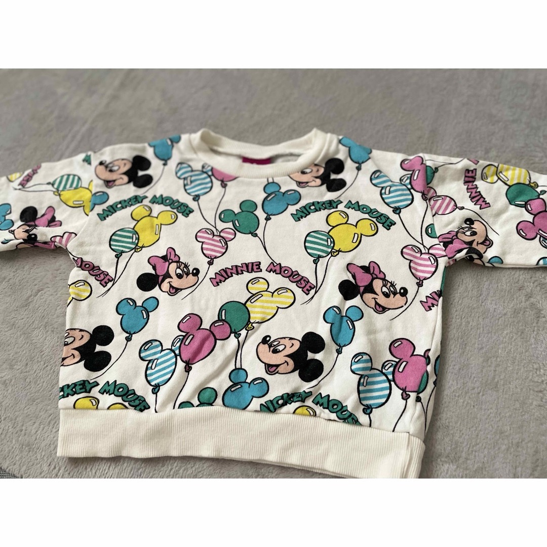Disney(ディズニー)のミッキーミニー トレーナー キッズ/ベビー/マタニティのキッズ服男の子用(90cm~)(Tシャツ/カットソー)の商品写真