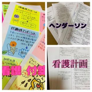 看護付箋ノート、看護計画、ヘンダーソン(健康/医学)