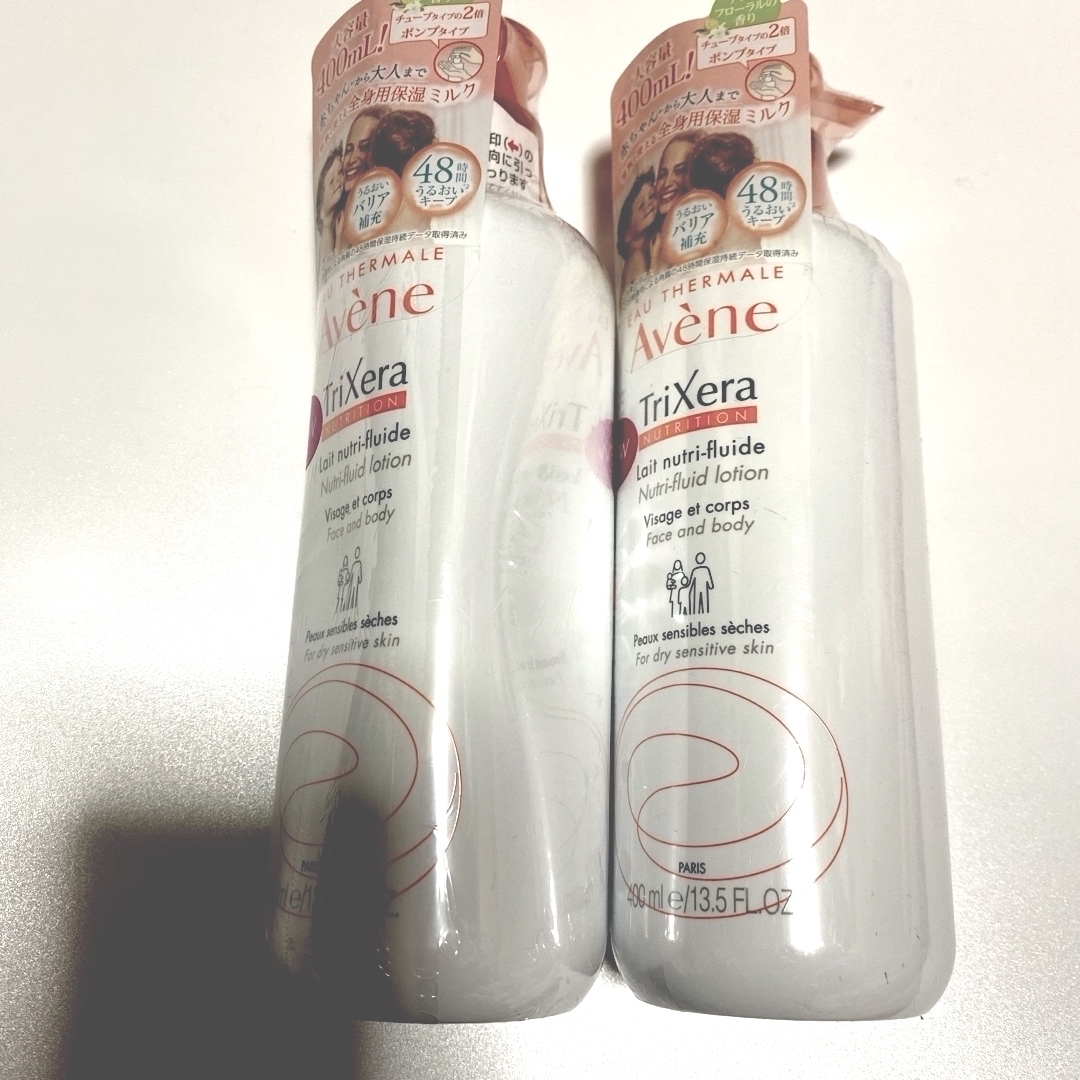 Avene(アベンヌ)のアベンヌトリクセラNTミルク　400ml 2本　フローラルの香り コスメ/美容のボディケア(ボディクリーム)の商品写真