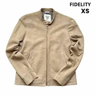 フェデリティー(FIDELITY)のFIDELITY フィデリティ ゴートスキン シングルライダースジャケット XS(ライダースジャケット)