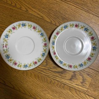 ノリタケ(Noritake)のノリタケ 花柄 ソーサーのみ2つ(食器)