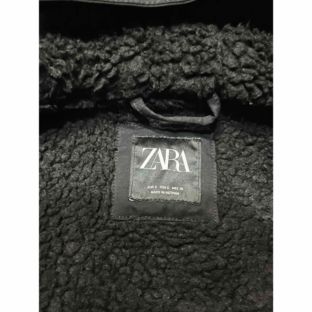 ZARA(ザラ)の【ZARA】【冬】スプリングコート　モッズコート メンズS  ミリタリーブラック メンズのジャケット/アウター(モッズコート)の商品写真