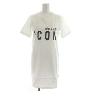 ディースクエアード(DSQUARED2)のディースクエアード Tシャツ カットソー 半袖 ロゴ XXS 白(Tシャツ(半袖/袖なし))