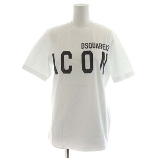 ディースクエアード(DSQUARED2)のディースクエアード DSQUARED2 Tシャツ カットソー 半袖 ロゴ S 白(Tシャツ(半袖/袖なし))