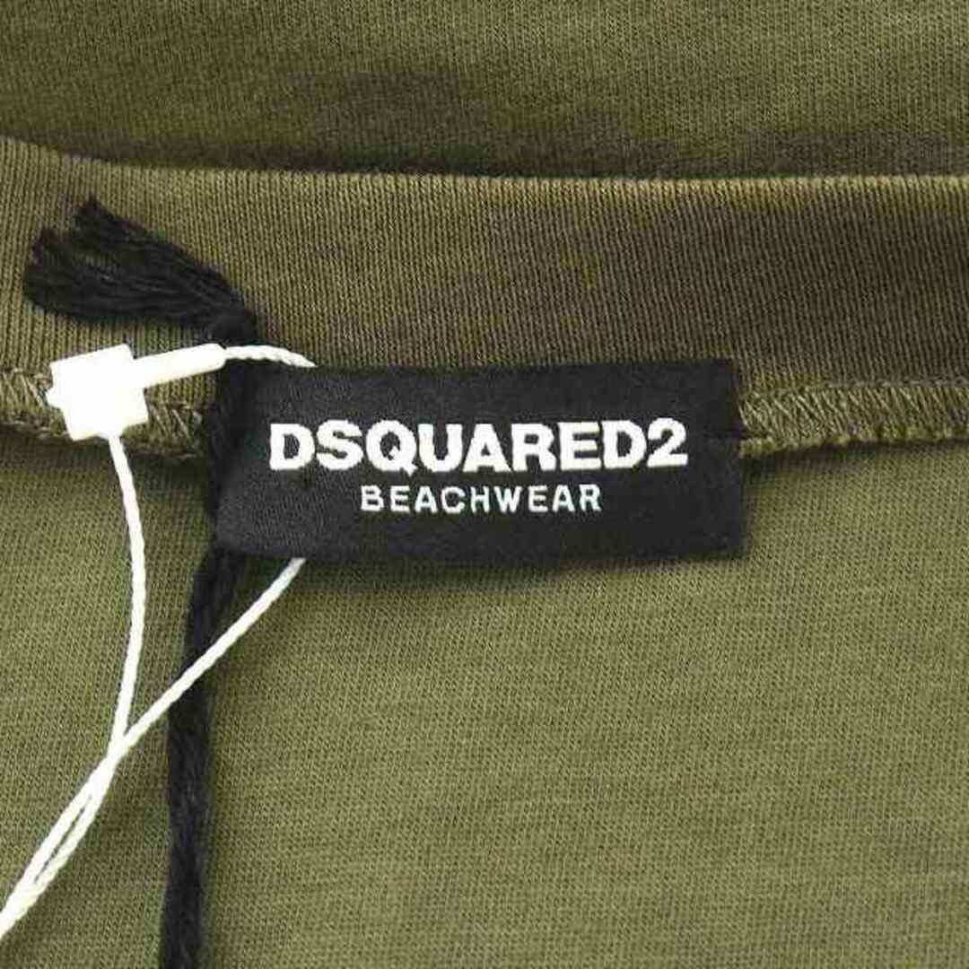 DSQUARED2(ディースクエアード)のディースクエアード Tシャツ カットソー 半袖 ロゴ S カーキ レディースのトップス(Tシャツ(半袖/袖なし))の商品写真