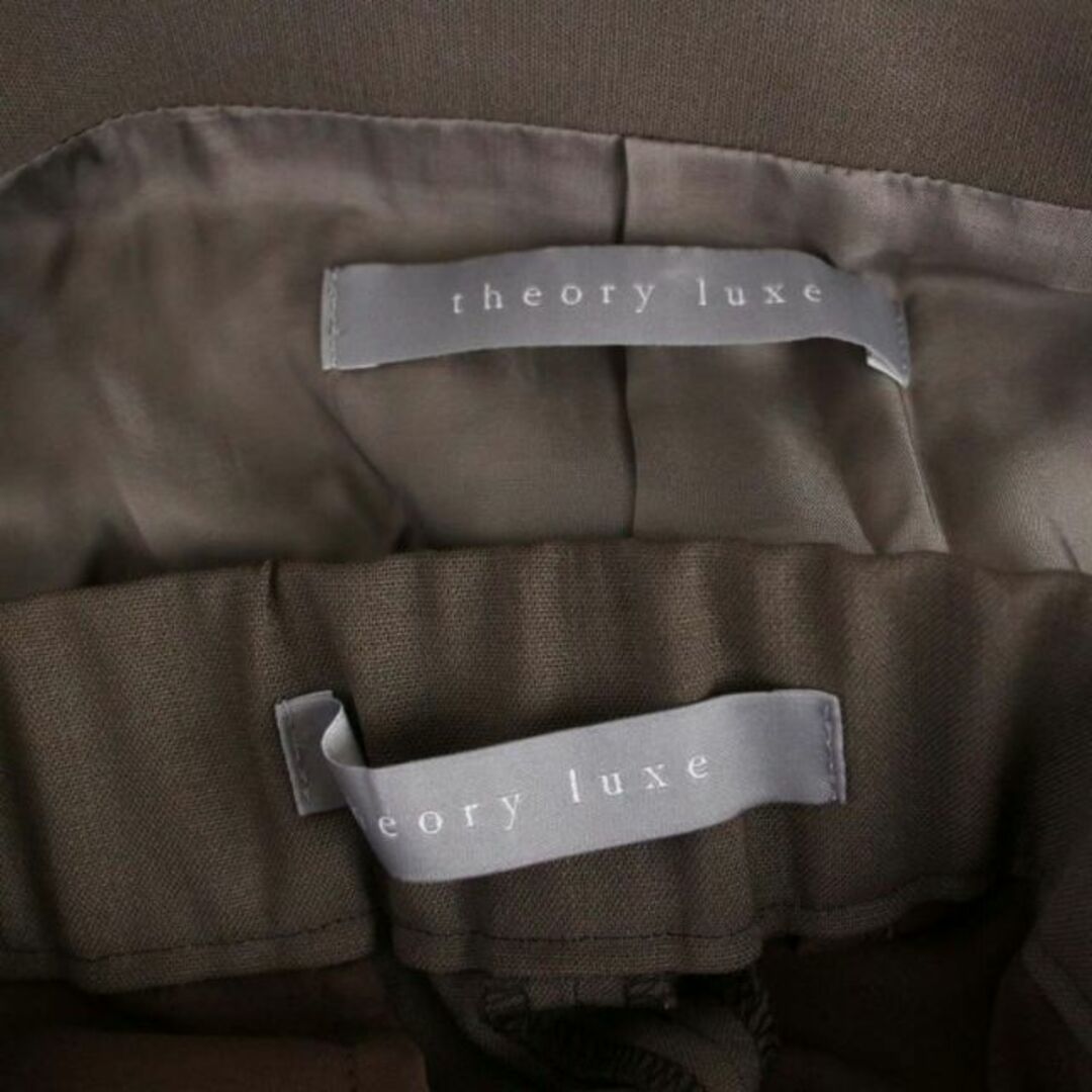Theory luxe(セオリーリュクス)のセオリーリュクス スーツ セットアップ テーラードジャケット パンツ M 茶 レディースのパンツ(その他)の商品写真