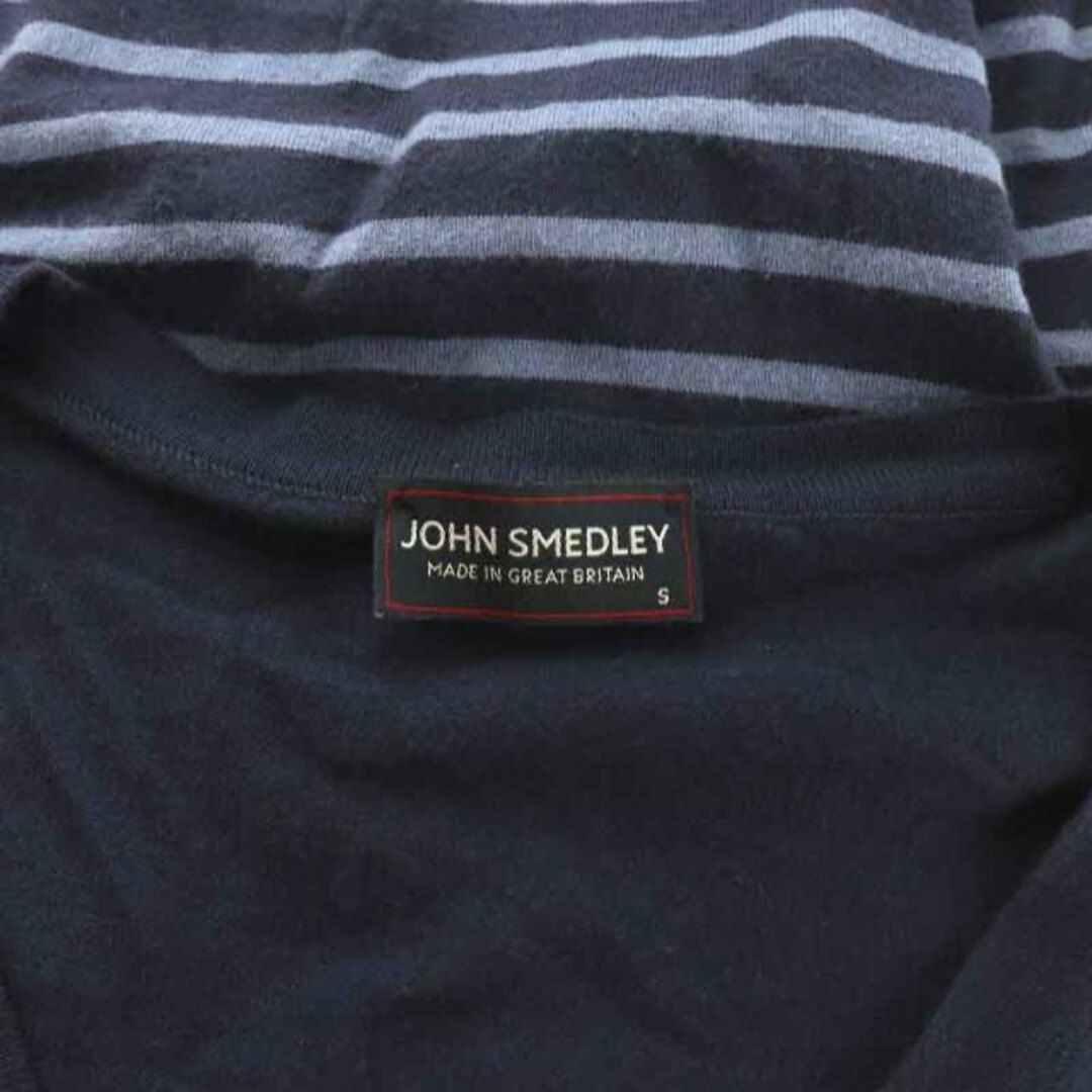 JOHN SMEDLEY(ジョンスメドレー)のJOHN SMEDLEY ニットカーディガン 長袖 Vネック S 紺 青 メンズのトップス(カーディガン)の商品写真