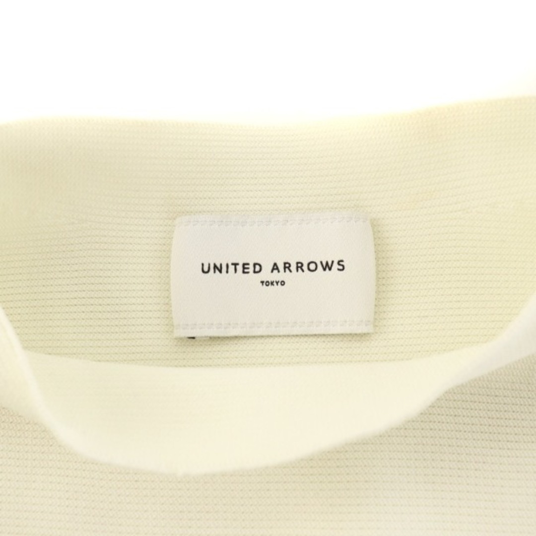 UNITED ARROWS(ユナイテッドアローズ)のユナイテッドアローズ ニット 薄手 カットソー 半袖 パフスリーブ 白 レディースのトップス(ニット/セーター)の商品写真