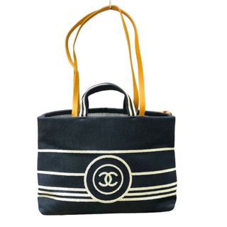 シャネル(CHANEL)の　シャネル CHANEL 2WAYショッピングトートバッグ A92240 ネイビー/SV金具 デニム レディース トートバッグ(トートバッグ)