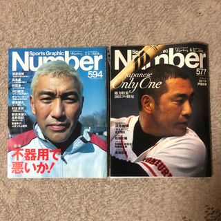 ブンゲイシュンジュウ(文藝春秋)のNumber 577,594 清原和博氏特集2冊セット(趣味/スポーツ)