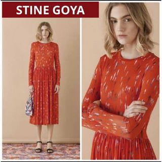 新品　STINE GOYA スティーヌゴヤ ミディワンピース　XS(ロングワンピース/マキシワンピース)