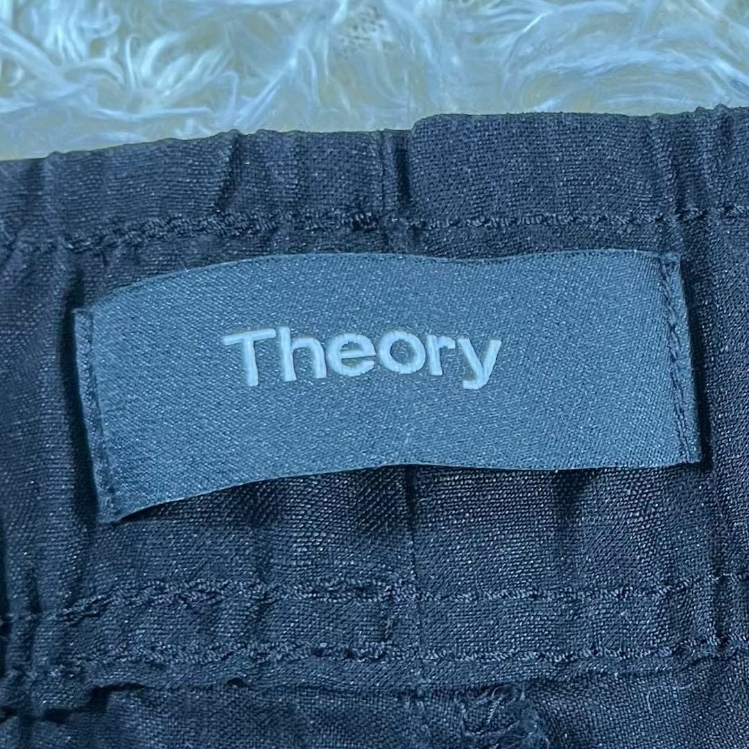 theory(セオリー)のTheory セオリー (S) リネン カジュアル パンツ ブラック メンズ メンズのパンツ(ワークパンツ/カーゴパンツ)の商品写真