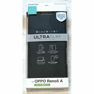 エレコム(ELECOM)のOPPO Reno5 A 用 ソフトレザー UltraSlim磁石付手帳型272(Androidケース)