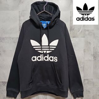 アディダス(adidas)のadidas アディダス メンズパーカー Ｍサイズ ブラック(パーカー)