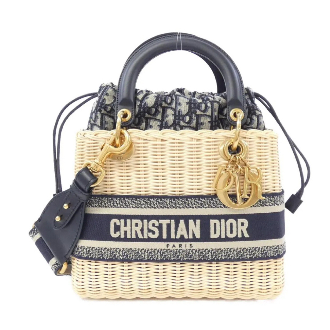 Christian Dior(クリスチャンディオール)のレディディオール ウィッカーバッグ DIOR OBLIQUE レディースのバッグ(ショルダーバッグ)の商品写真