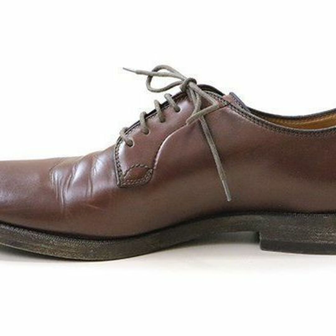 BRUNELLO CUCINELLI(ブルネロクチネリ)のBRUNELLO CUCINELLIレザー ダービーシューズ ブラウン 43.5 メンズの靴/シューズ(ドレス/ビジネス)の商品写真