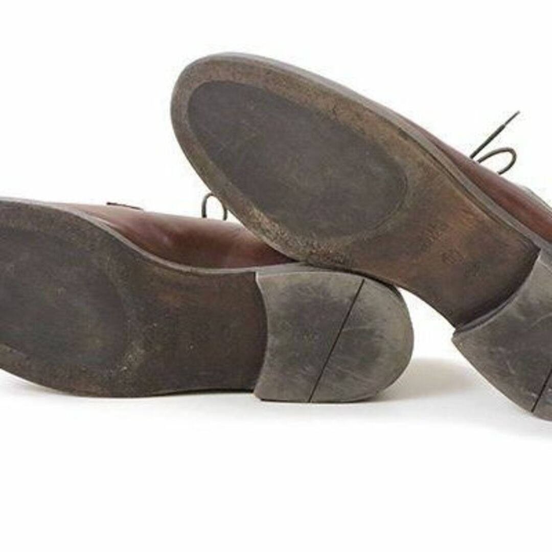 BRUNELLO CUCINELLI(ブルネロクチネリ)のBRUNELLO CUCINELLIレザー ダービーシューズ ブラウン 43.5 メンズの靴/シューズ(ドレス/ビジネス)の商品写真
