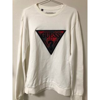 ゲス(GUESS)のGUESS スウェット 白 ホワイト(スウェット)