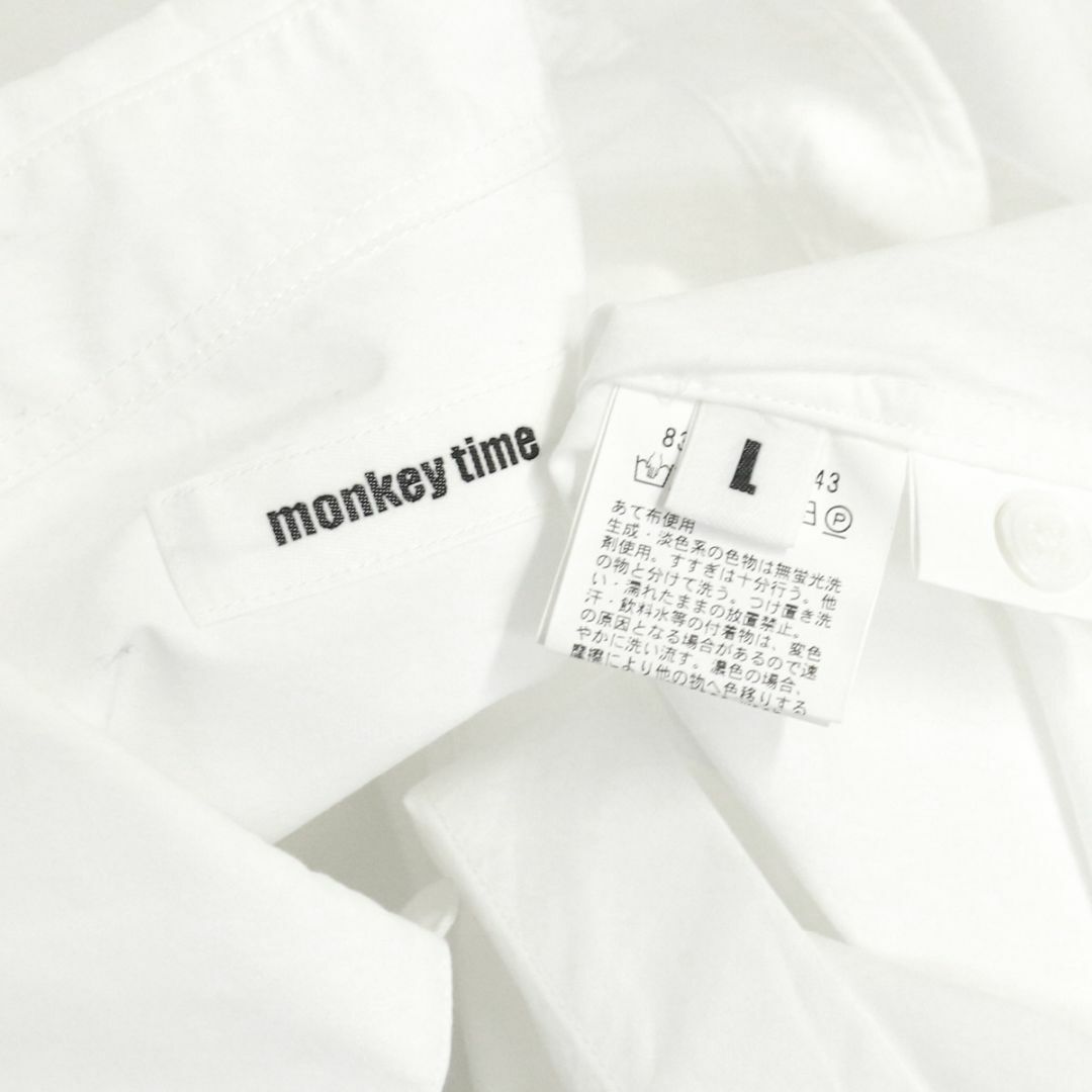 MONKEY TIME（UNITED ARROWS）(モンキータイム)のモンキータイム 22SS E/LINE ソリッドタイプライターレッグシャツ メンズのトップス(シャツ)の商品写真