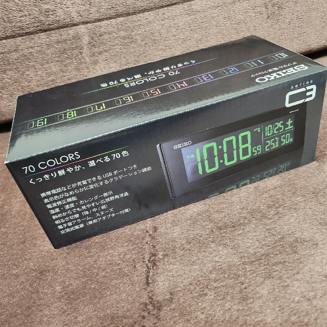 SEIKO 電波置き時計 DL305K インテリア/住まい/日用品のインテリア小物(置時計)の商品写真