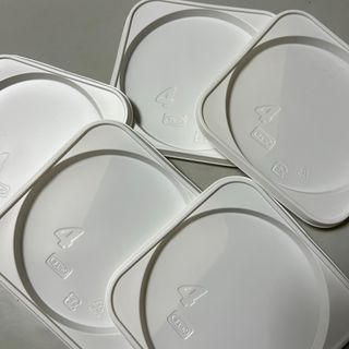 4号ケーキ　トレー　プラスチック製　5枚と、ケーキ箱3枚（オマケ）(調理道具/製菓道具)