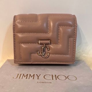 ジミーチュウ(JIMMY CHOO)の新品Jimmychoo 二つ折り財布　ベージュ系(財布)